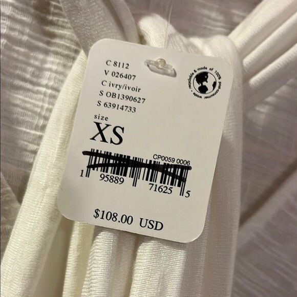 Free People White Flowing Blouse - Picture 3 of 12